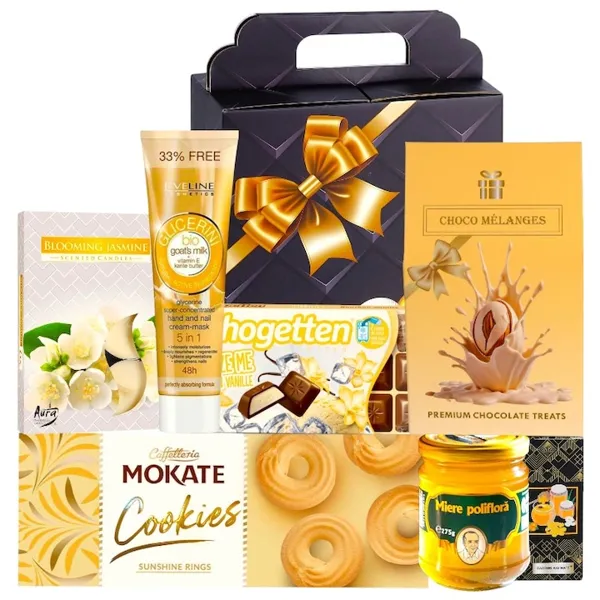 Set cadou premium pentru femei cu miere