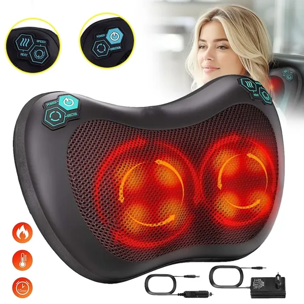 Aparat Masaj Tip Perna Relaxare Electrica Cu Masaj Cervical Sau Lombar