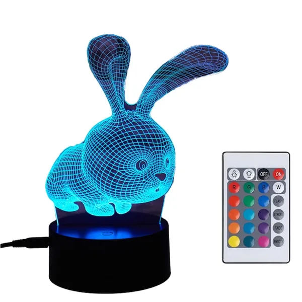 Lampa de Veghe 3D cu LED RGB