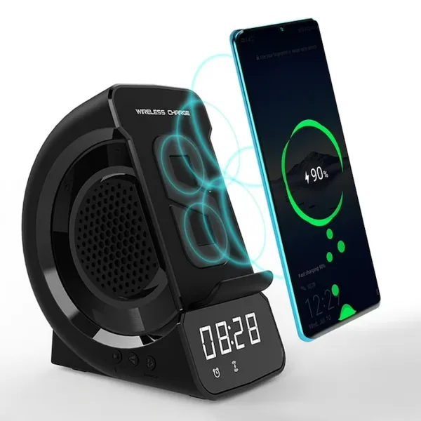 Incarcator wireless 5 in 1 cu boxa Bluetooth