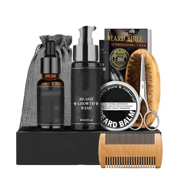 Set complet ingrijire barbati pentru barba si mustata