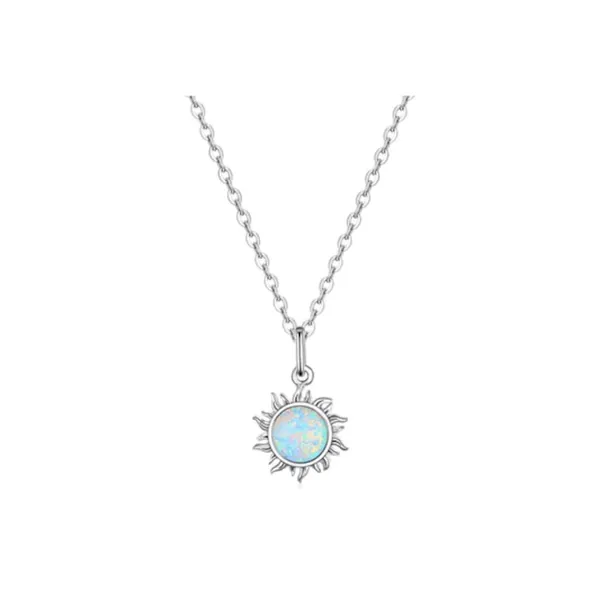 Colier din argint Opal Sun