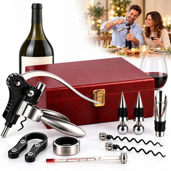 Set Accesorii Vin Profesional 9 Piese