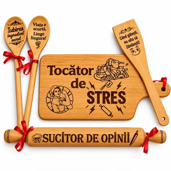Set cadou amuzant pentru bucatarie