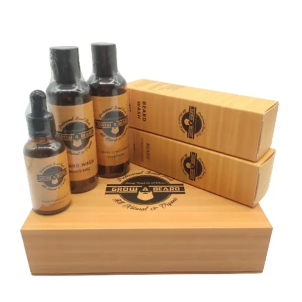 Set complet ingrijire barbati pentru barba si mustata
