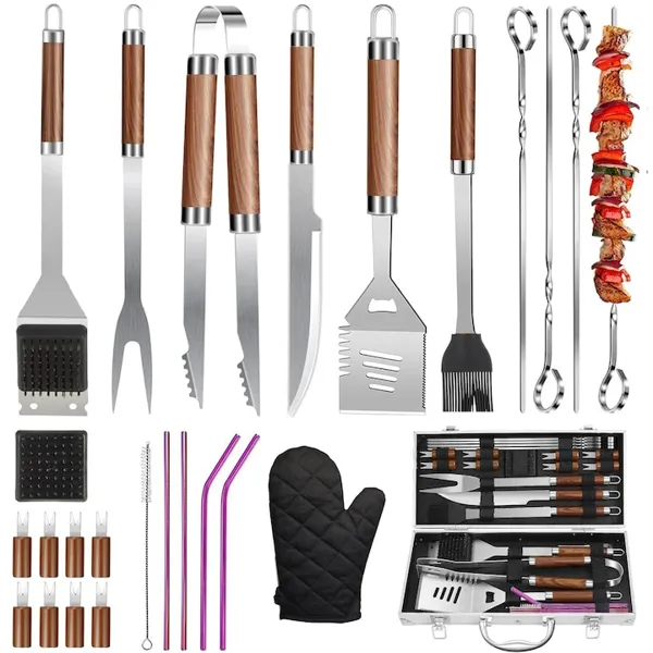 Set 26 Ustensile Gratar Otel Inoxidabil