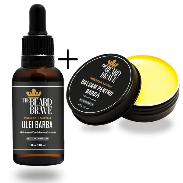 Set Ulei Barba si Ceara Barba/Balsam Barba