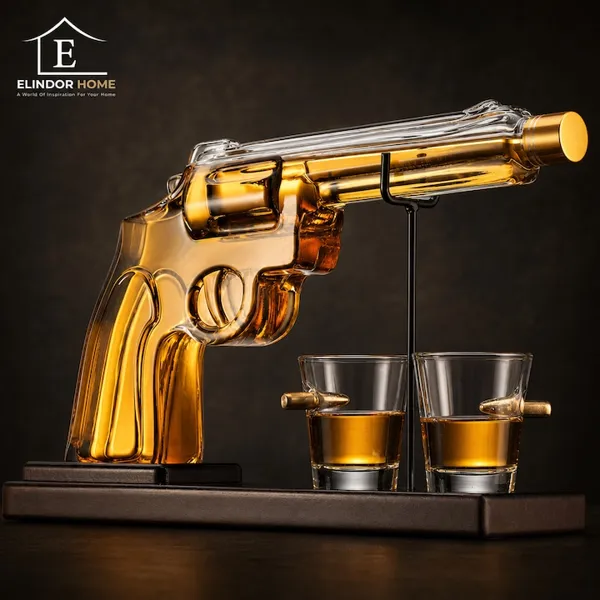 Set Decantor Whiskey Pistol Elindor