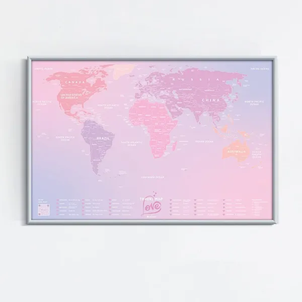 Harta Lumii Răzuibilă - Love World
