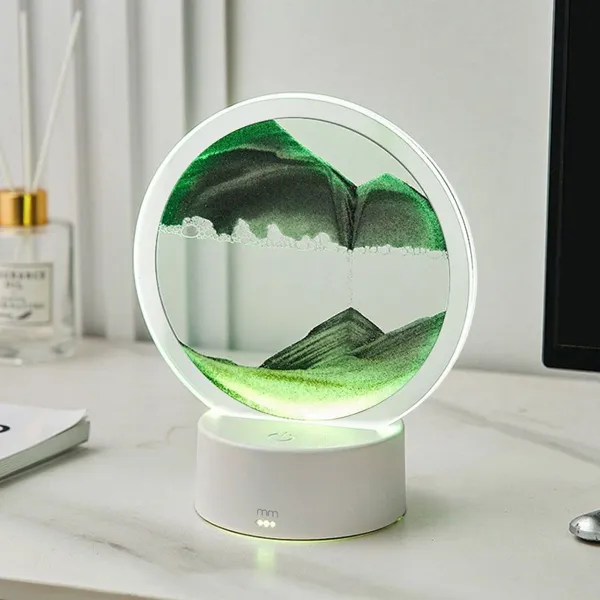 Lampa LED cu Peisaj de Nisip