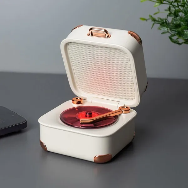 Boxă Bluetooth Retro – Design Gramofon