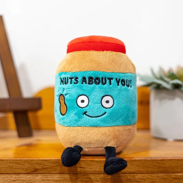 Borcan cu Unt de Arahide de Pluș - Nuts About You