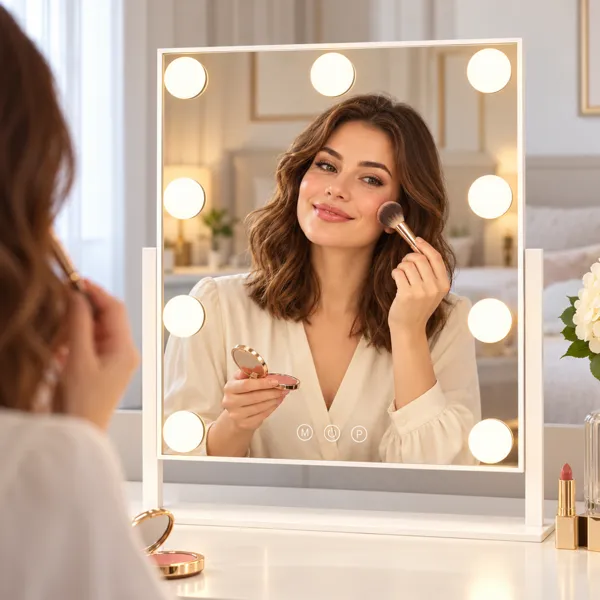 Oglinda machiaj cu Smart Touch si 9 becuri Vanity