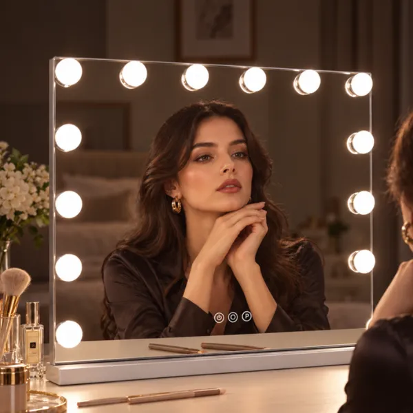 Oglinda machiaj profesionala Hollywood Star cu 14 becuri