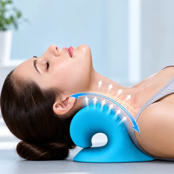 Dispozitiv perna cervicala pentru relaxarea Gatului si umerilor