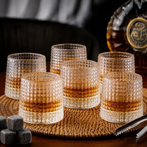 Set 6 Pahare whiskey Deluxe Rotating Diamond