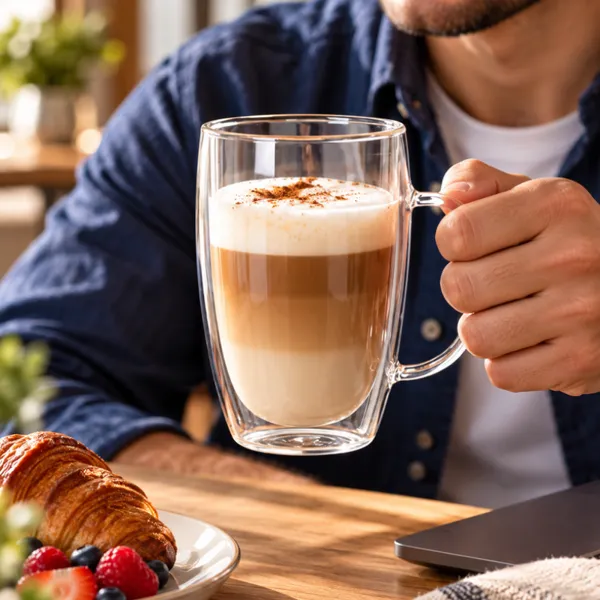 Cana Cafea cu Pereti Dubli 450 ml
