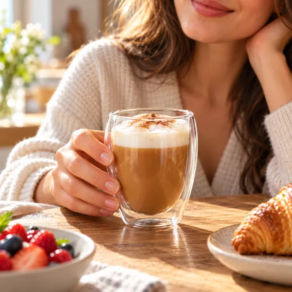 Pahar Cafea cu Pereti Dubli 350 ml