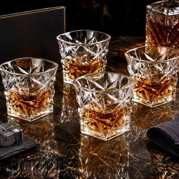 Set 4 Pahare whiskey Glacier