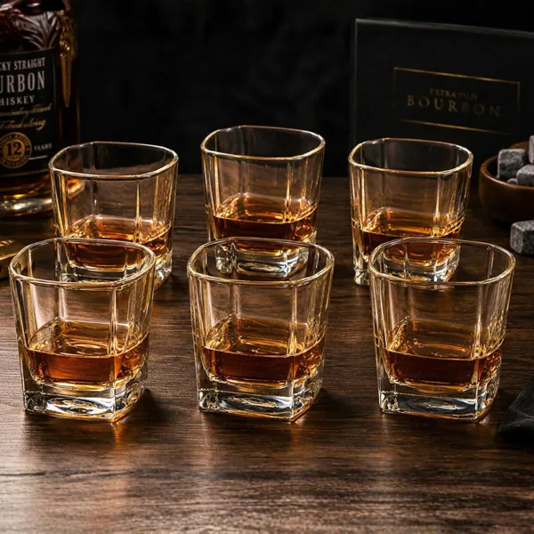 Set 6 Pahare whiskey Large Square