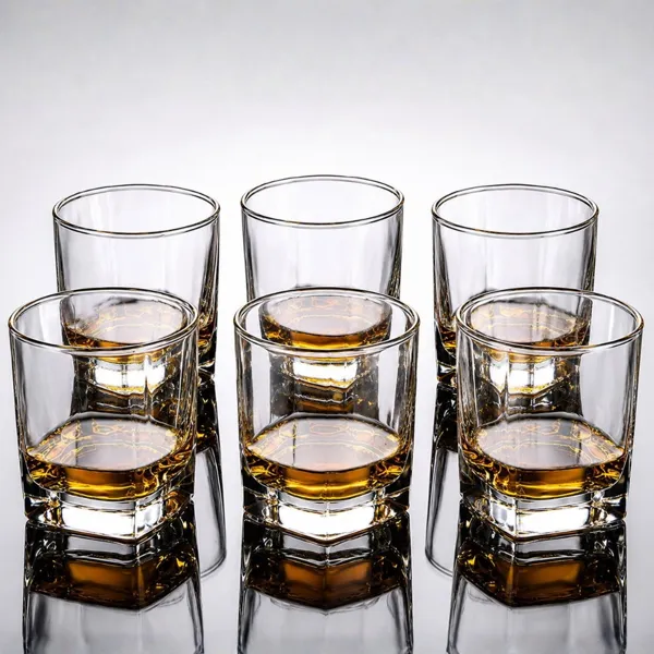 Set 6 Pahare whiskey Small Square