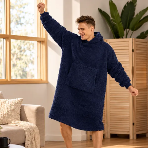 Patura cu maneci Hanorac cu gluga si buzunar cangur Flanel 250g mp 135 cm…