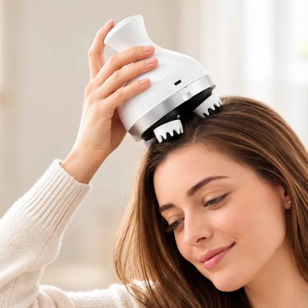 Aparat de masaj electric multifunctional pentru scalp si corp
