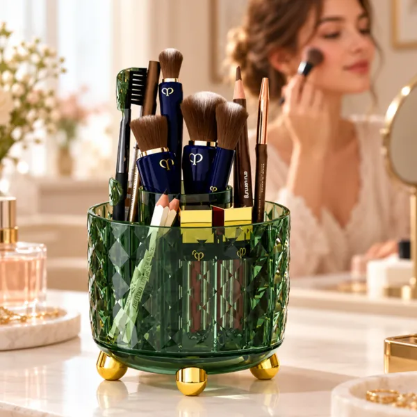 Suport elegant pentru pensule machiaj